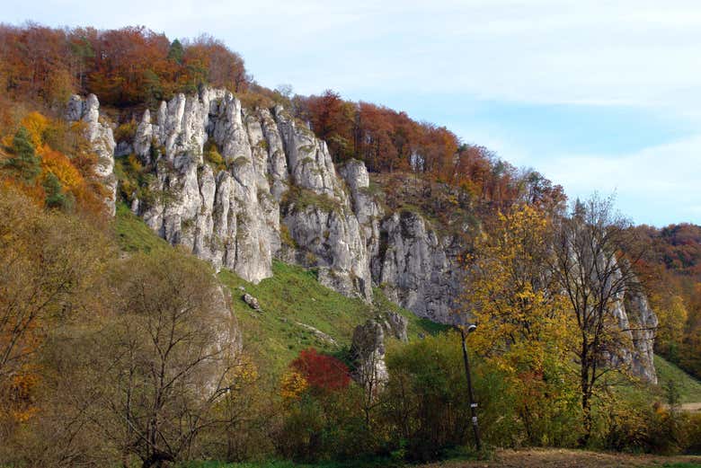 Disfrutando de la excursión al Parque Nacional Ojców 